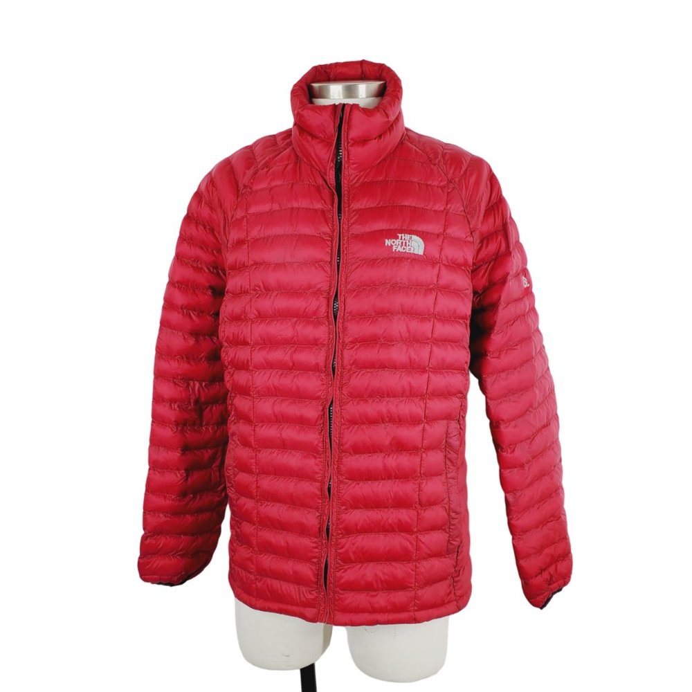 The North Face Men's Red Summit Series Quilted Full Zip Puffer Jacket Size L